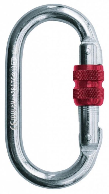 Camp Safety Çelik Vidalı Oval Karabina 16 mm 28 kN